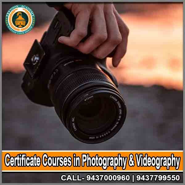 certificate Courses photography and Videography with hands-on training and expert instructors