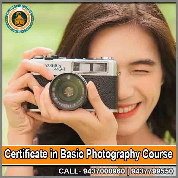 ertificate in Basic Photography Course at Trytoon Academy Bhubaneswar – Learn professional camera handling, lighting techniques, and creative photo composition from expert photographers.
