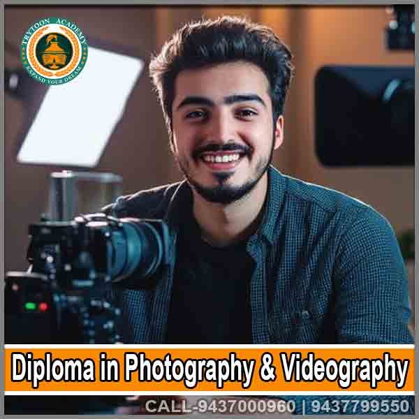 One Year Diploma in Photography and Videography Course training at Trytoon Academy with professional camera and video equipment
