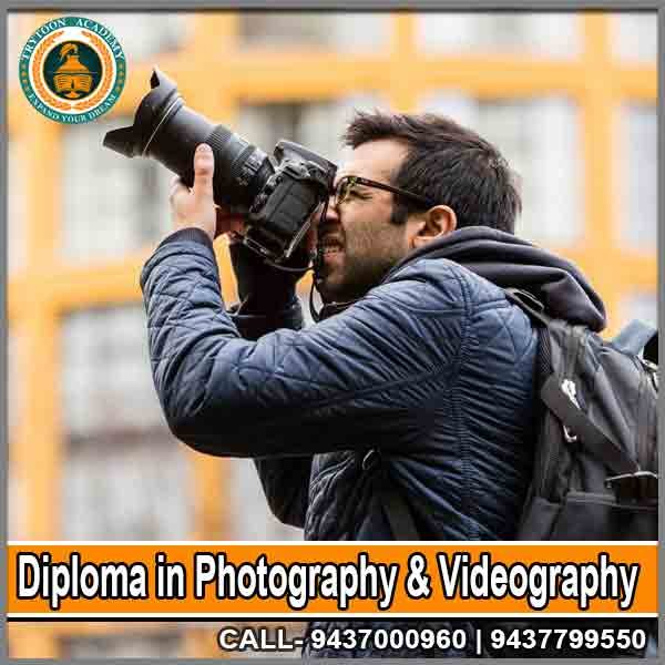 Student learning diploma in photography and videography techniques at Trytoon Academy Diploma course