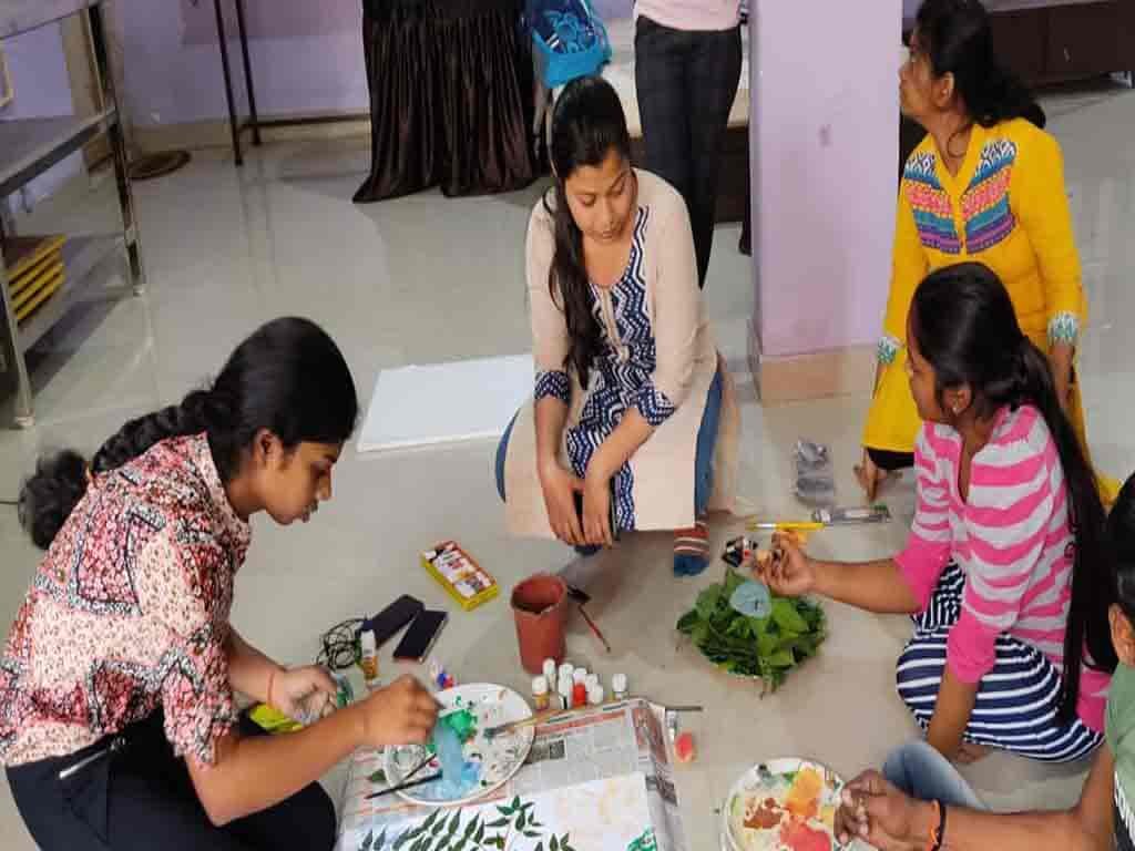 Trytoon Academy students observing site measurements during field visit
