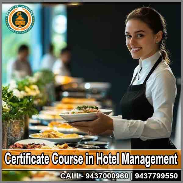 Students learning hospitality and food service skills at Trytoon Academy during Short Term Certificate in Hotel Management Courses in Bhubaneswar.
