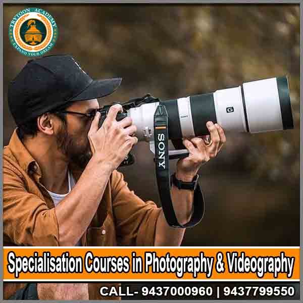 Specialisation Photography and Videography courses at Trytoon Academy for professional skill development