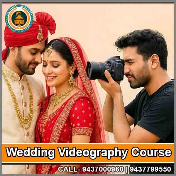 Professional Wedding Photography and Videography Course training at Trytoon Academy capturing cinematic moments of brides and grooms.