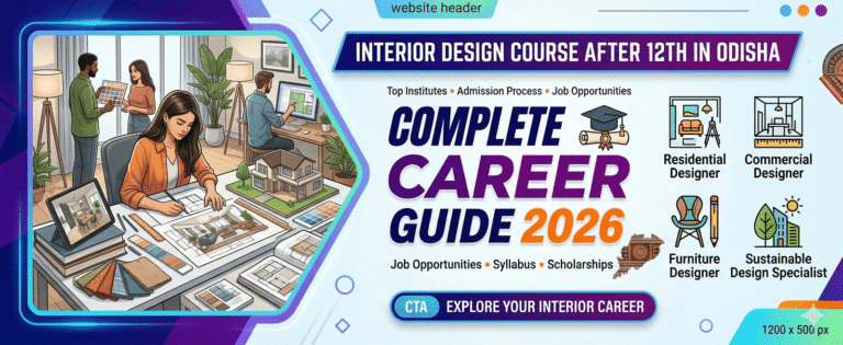 Interior Design Course After 12th pass Guide 2026 for Odisha students with diverse career paths